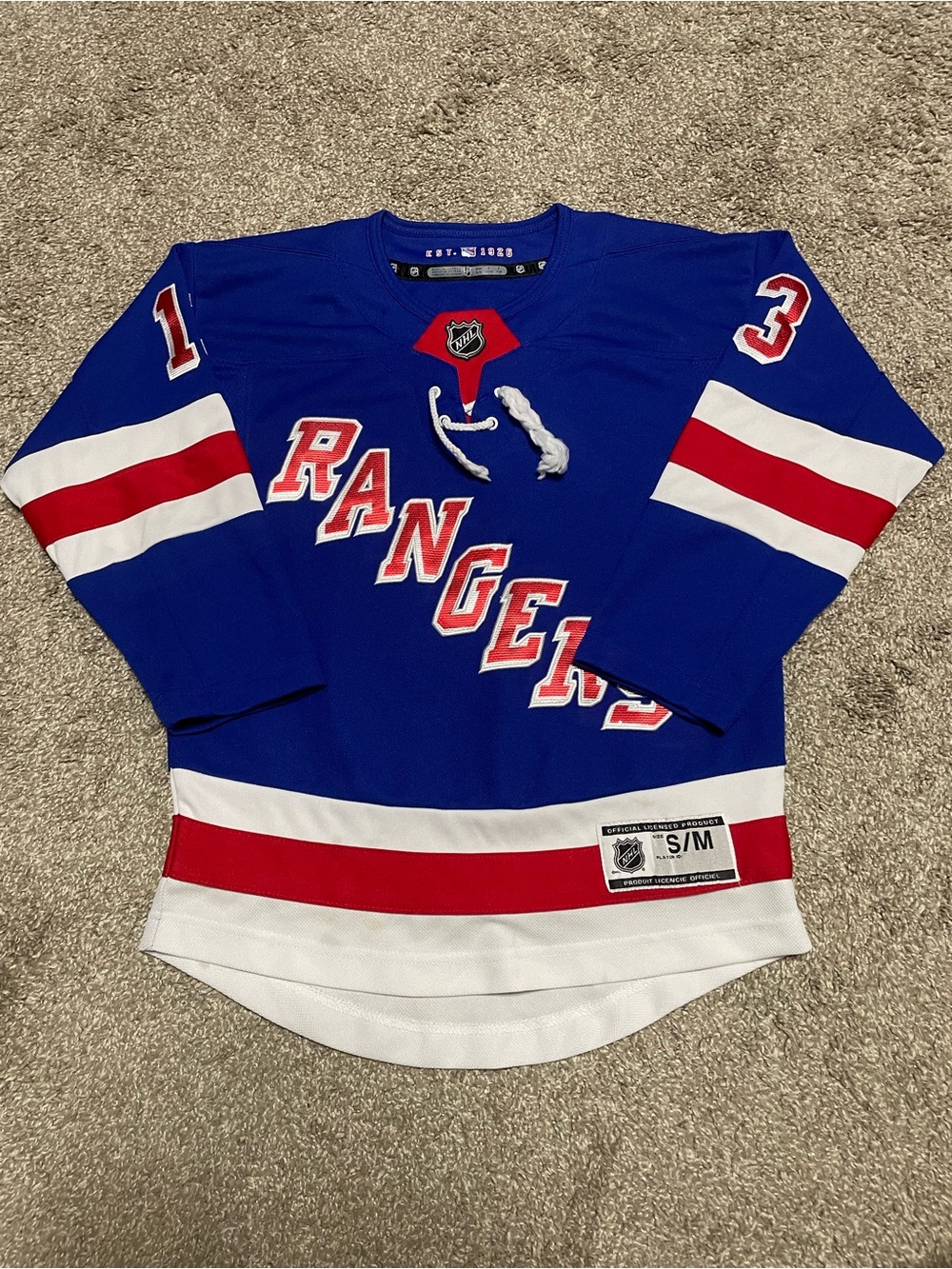 NHL New York Rangers Lafrenière Hockey Jersey Youth Small/Medium